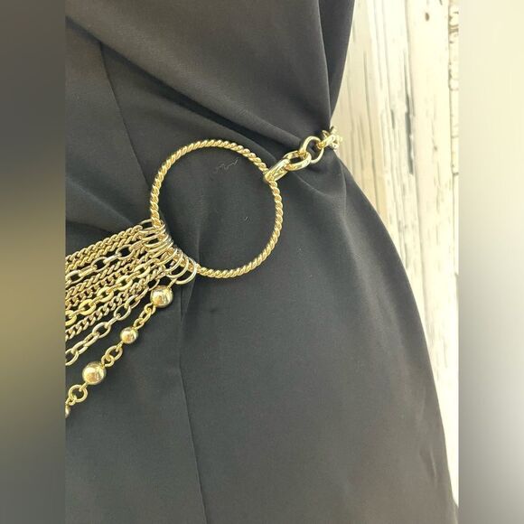 Gold chain belt multi strands tassels - Picture 3 of 7